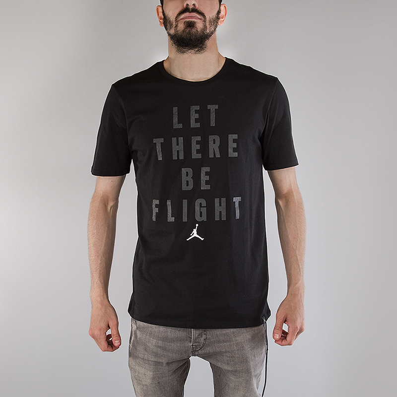 мужская черная футболка Jordan Flight Tee 862433-010 - цена, описание, фото 2
